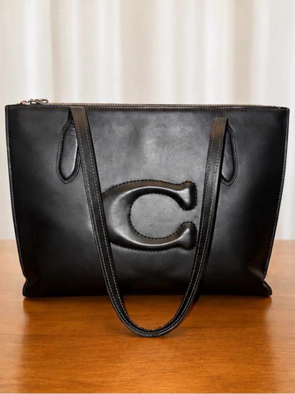 Coach Nina Leather Tote Bag